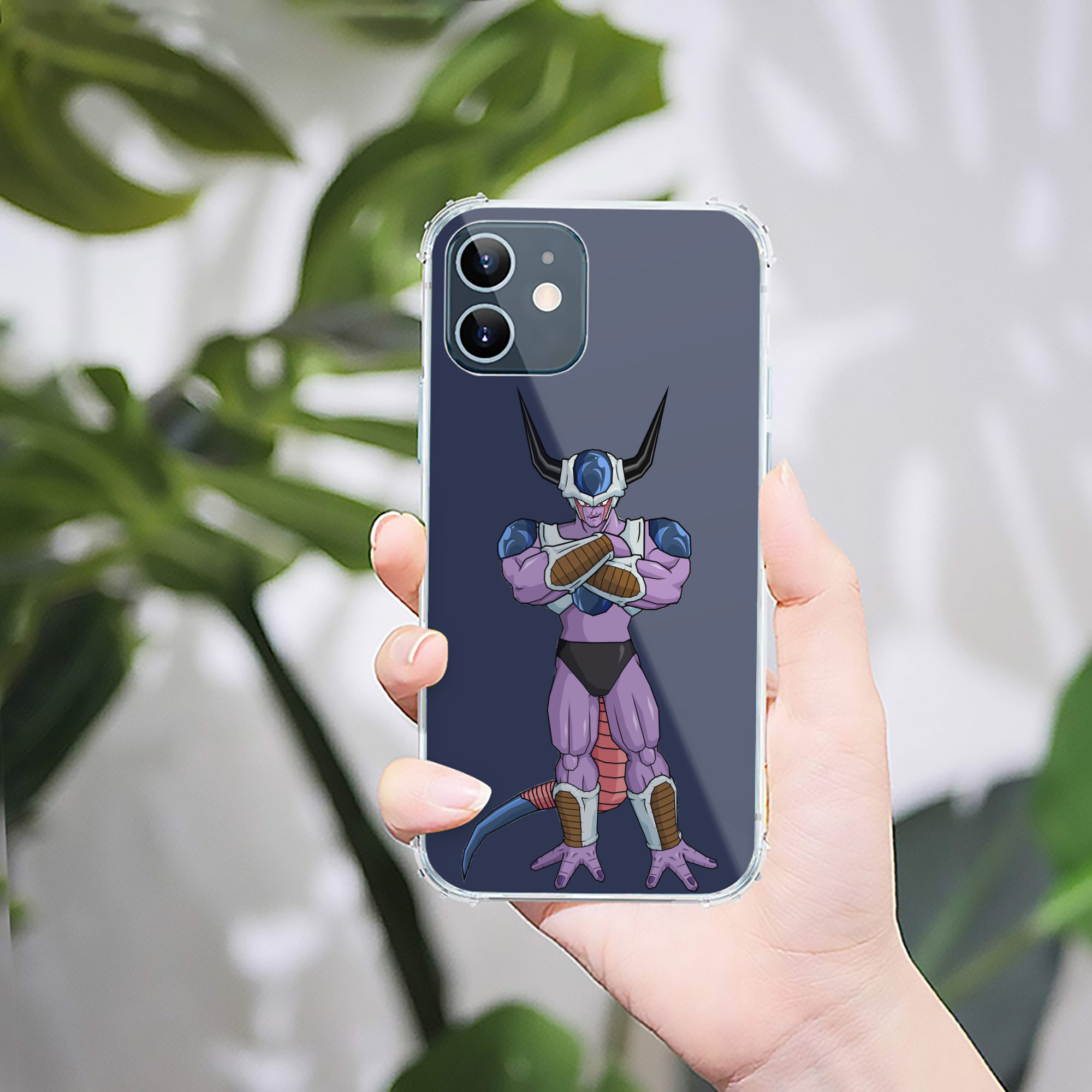 （画像用） ドラゴンボール フリーザ DRAGON BALL Frieza 【iPhone 12シリーズ対応】透明スマホケース（クリアソフトケース）